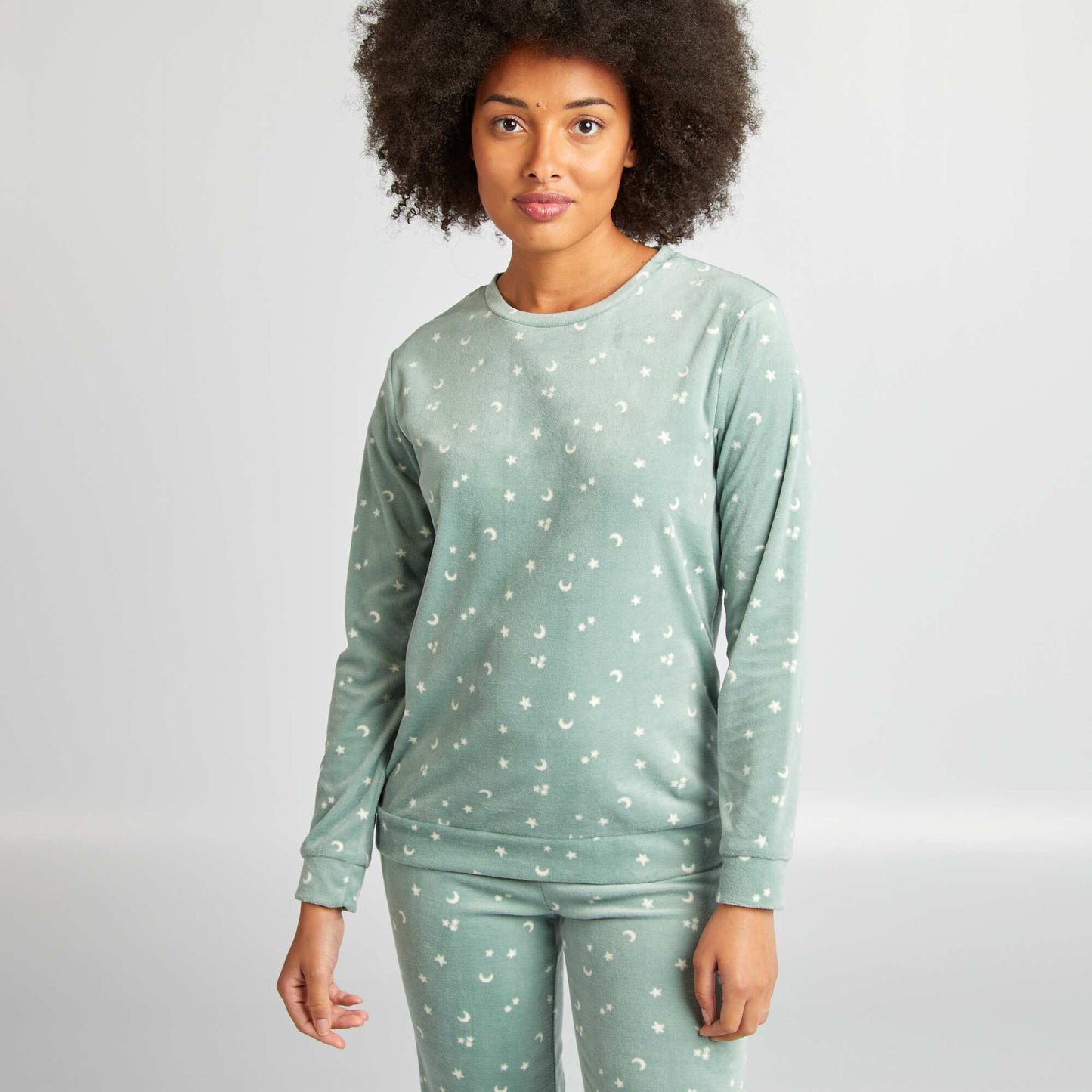 Printed 2-piece pyjama set GREEN