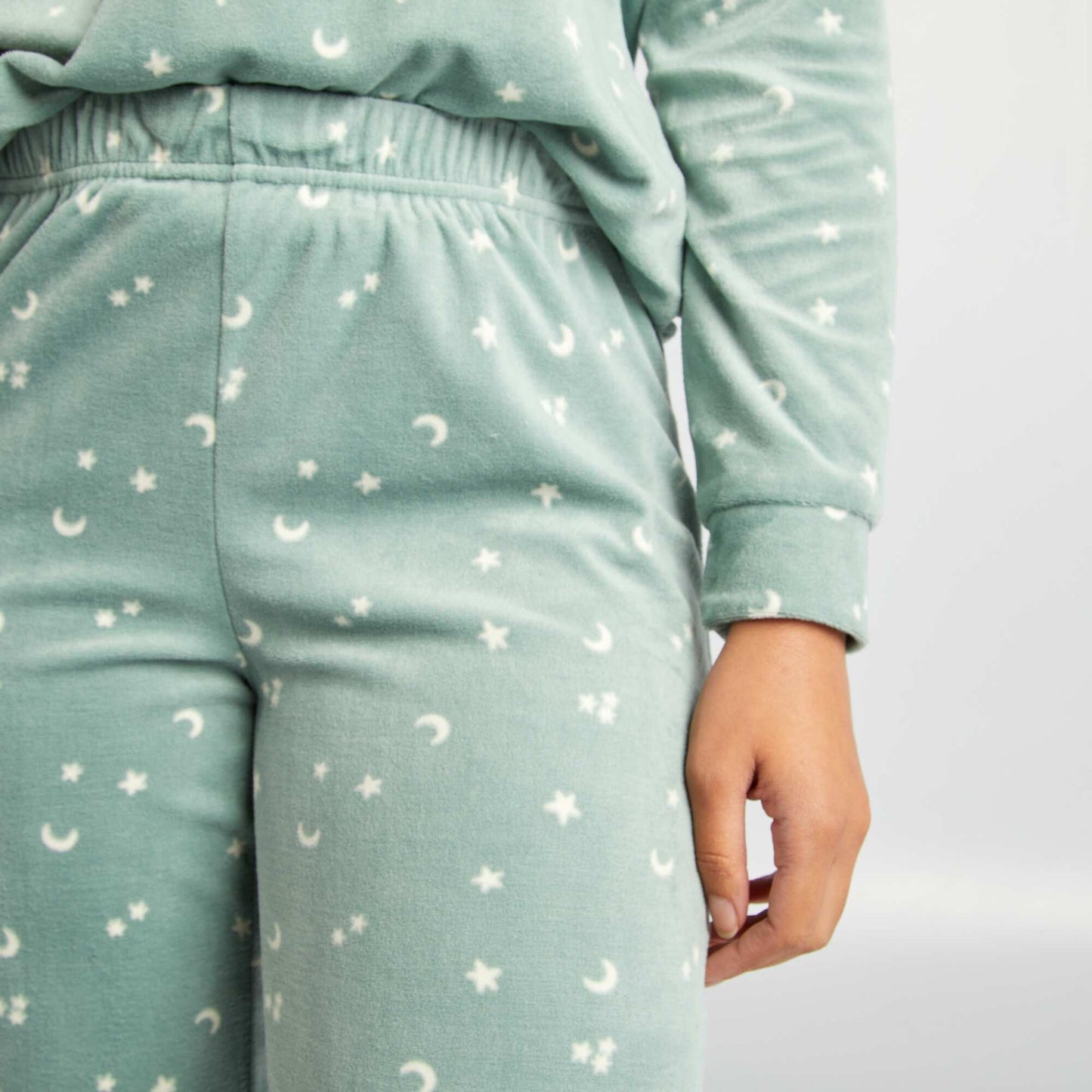 Printed 2-piece pyjama set GREEN