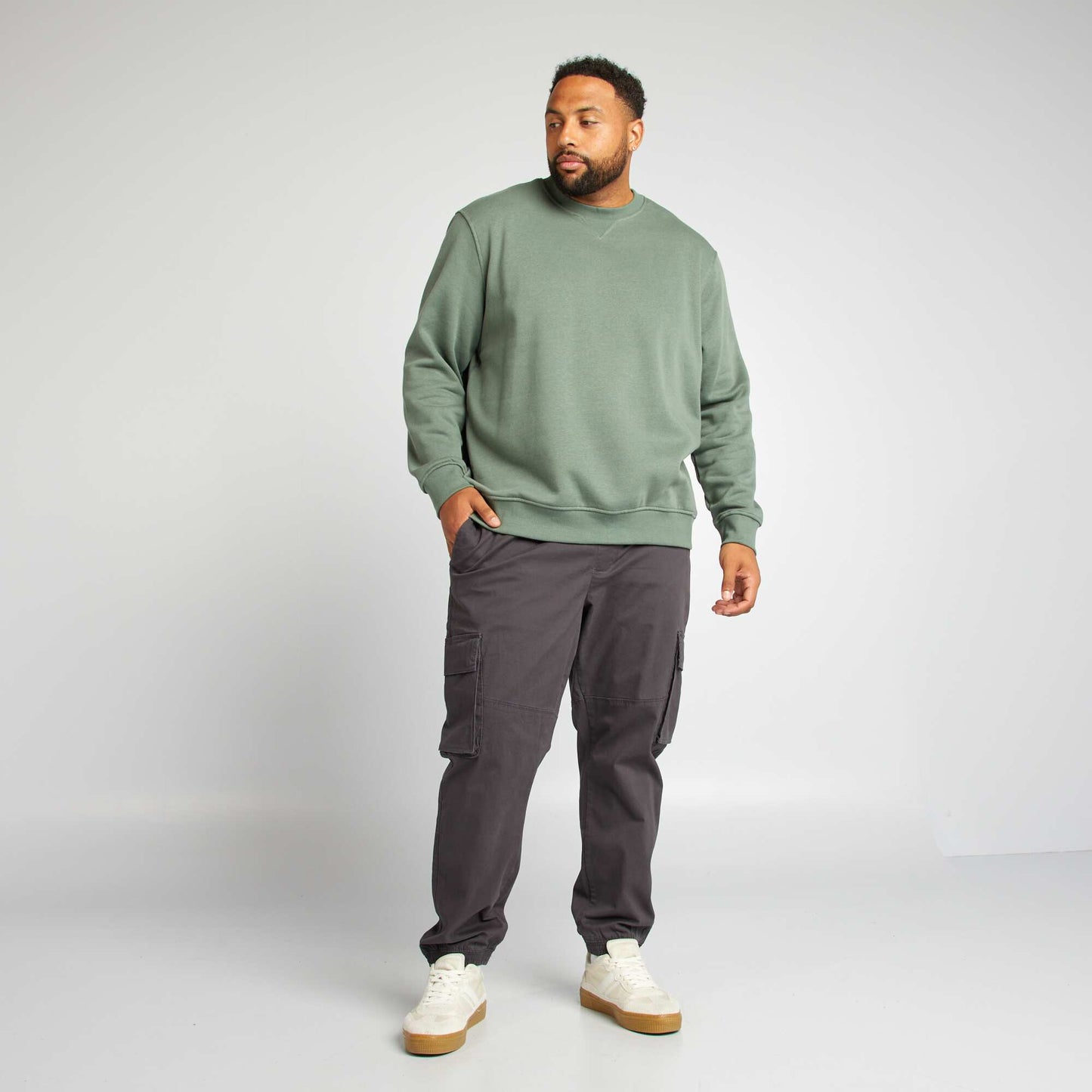 Plain sweatshirt GREEN