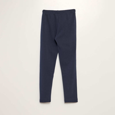 بنطال ليجنز من قماش سويت شيرت دافئ باللون الأزرق