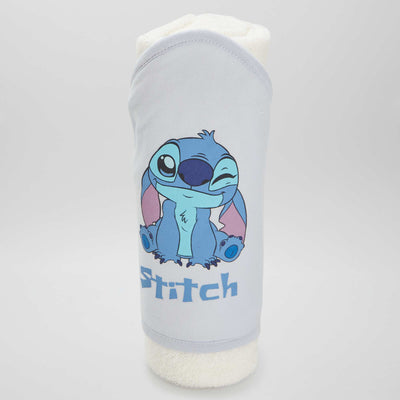 منشفة حمام ديزني ذات غطاء رأس باللون الأزرق