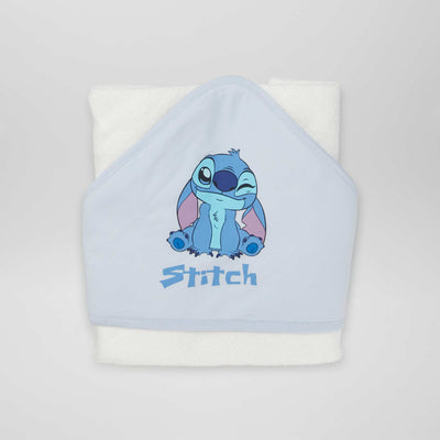 منشفة حمام ديزني ذات غطاء رأس باللون الأزرق