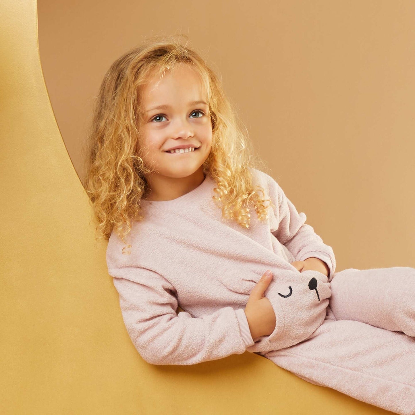 Terrycloth pyjama set - 2-piece set PINK