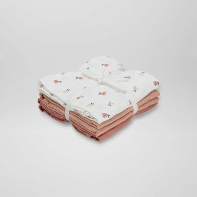 Pack of 3 muslin squares WHITE