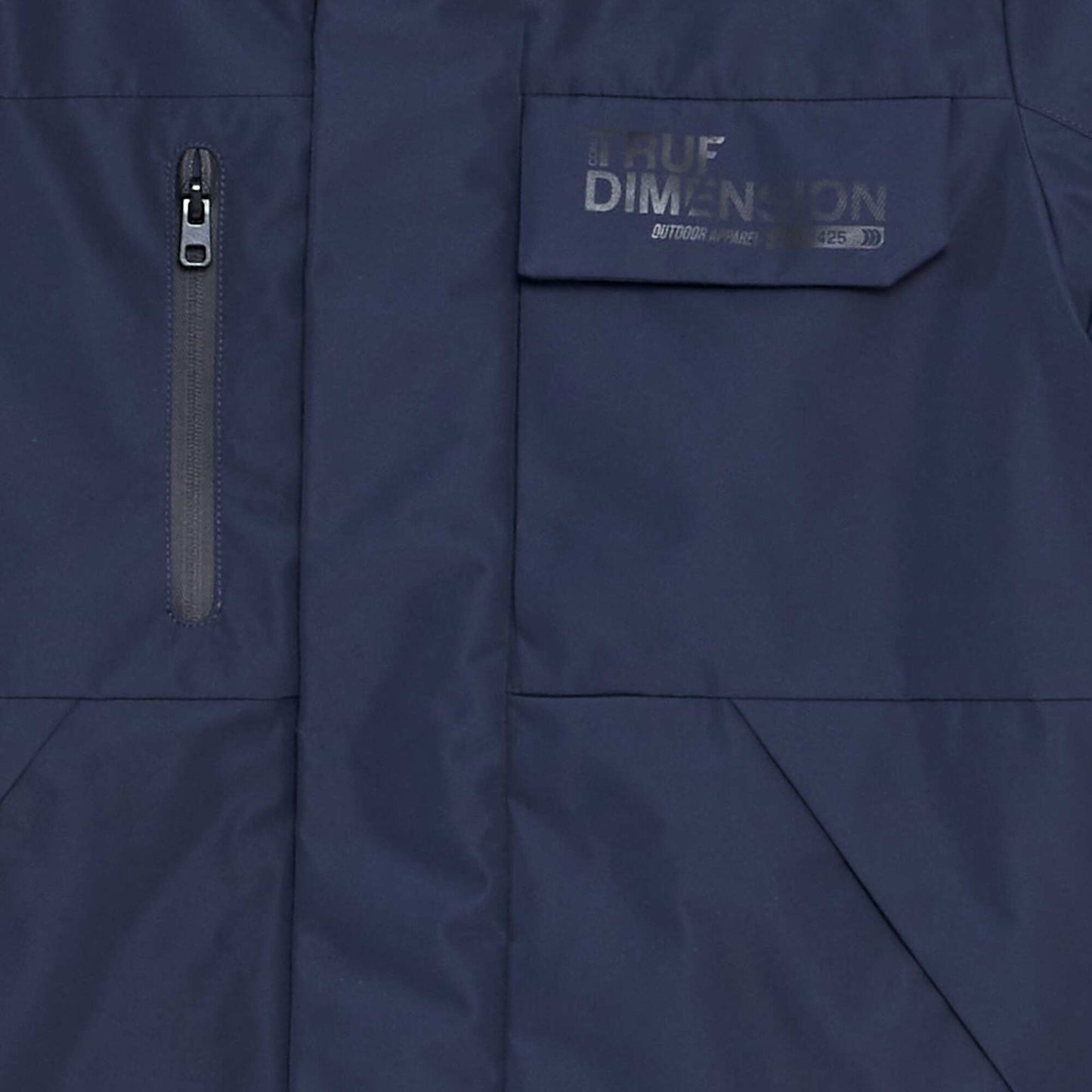 Technical hooded parka BLUE