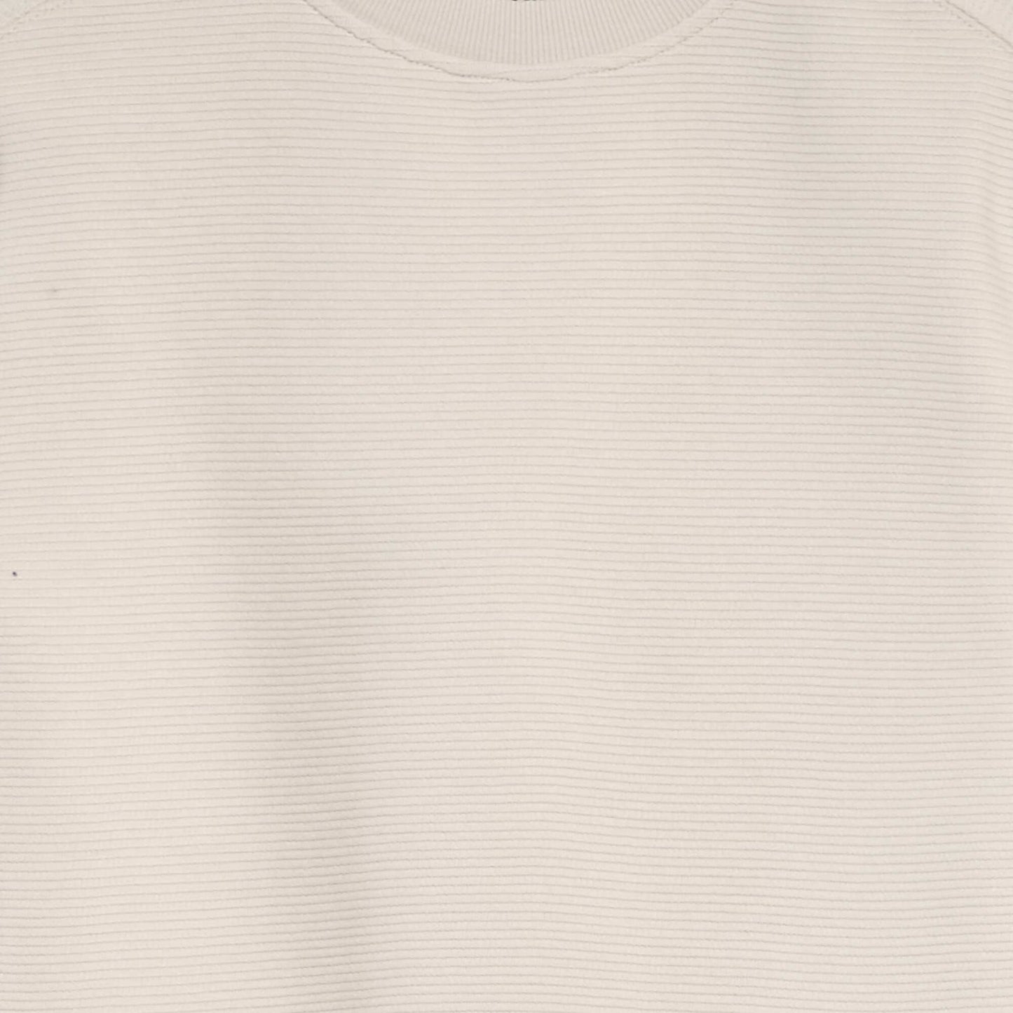 Roomy ribbed knit T-shirt WHITE