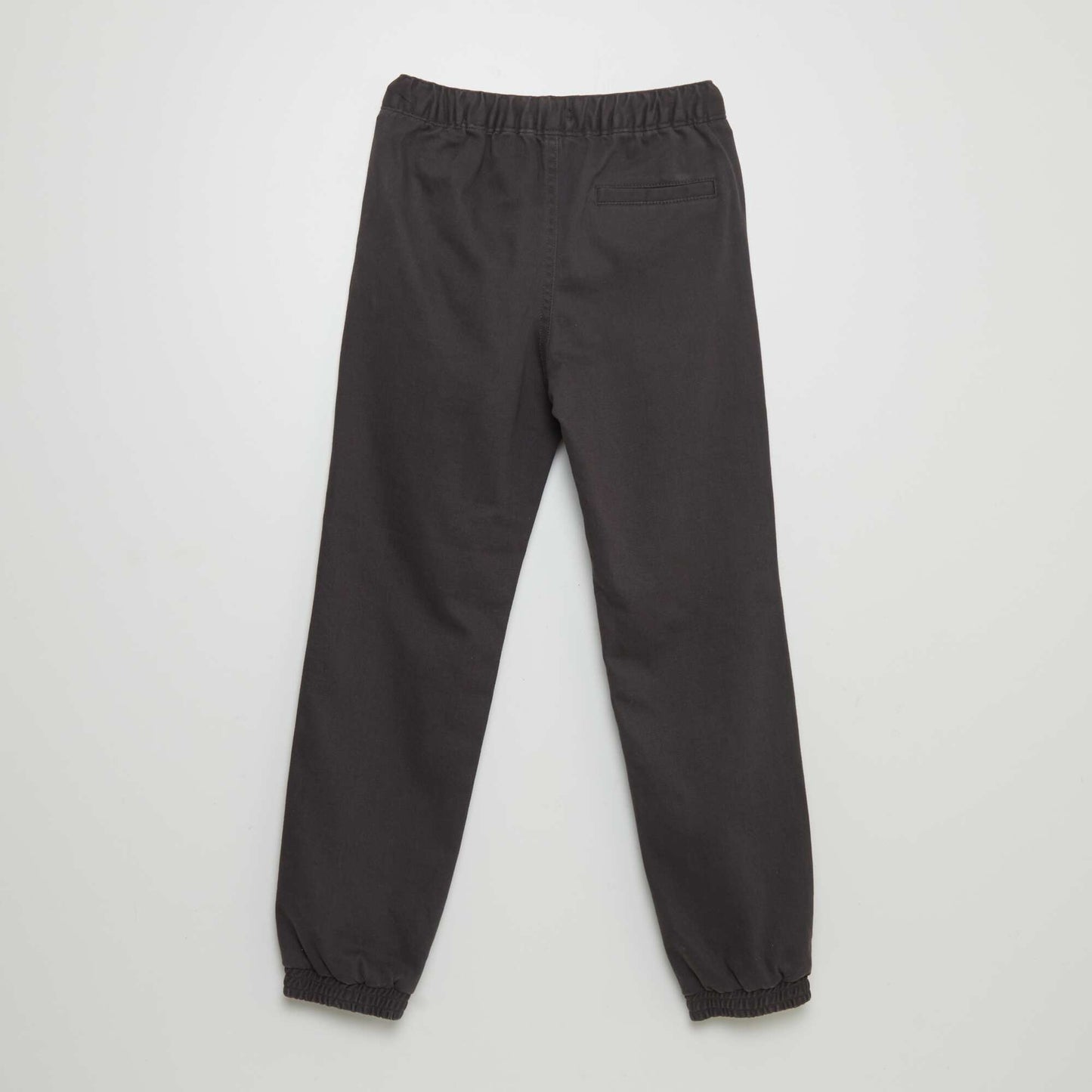 Lined straight-leg joggers BLACK