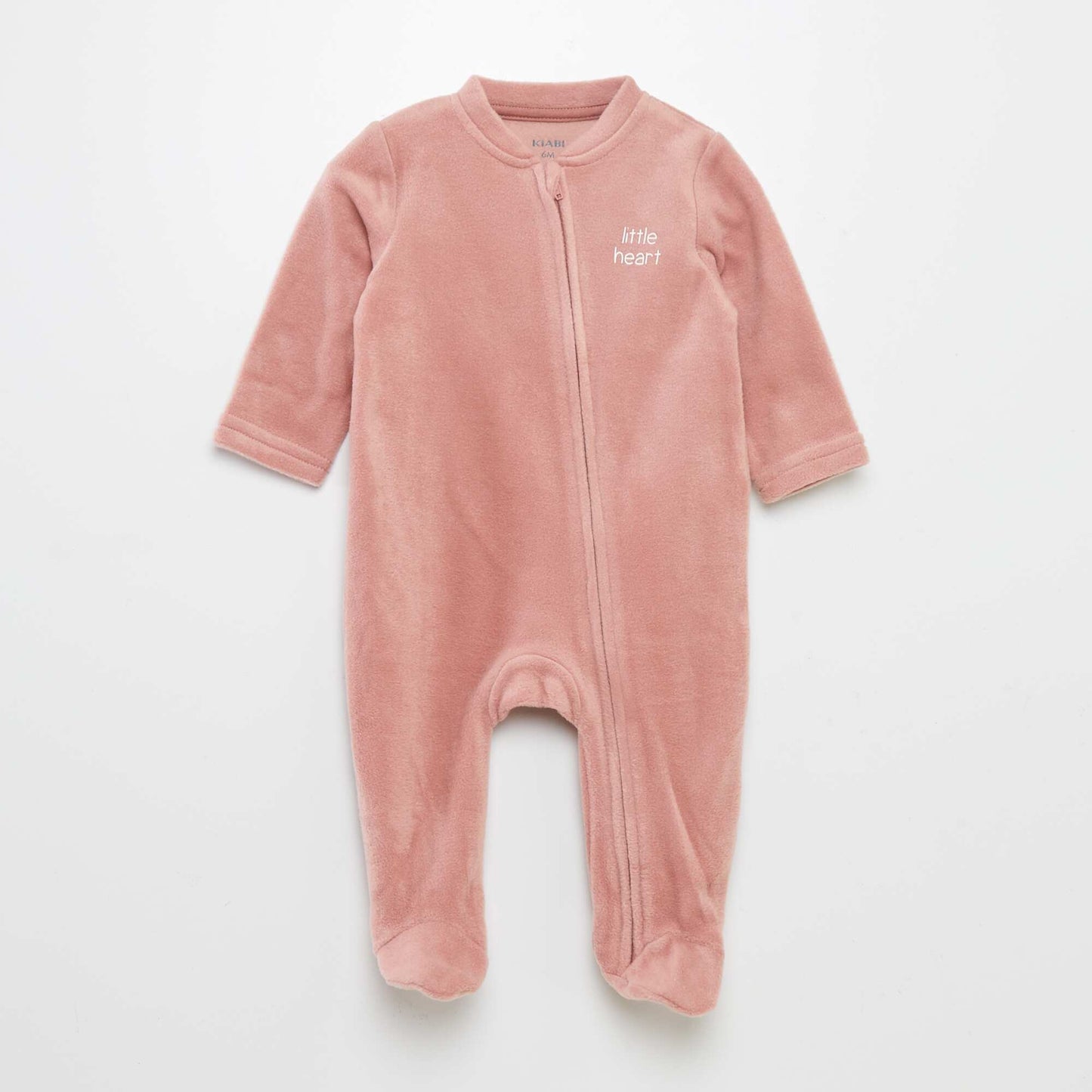 Pack of 2 fleece sleepsuits PINK