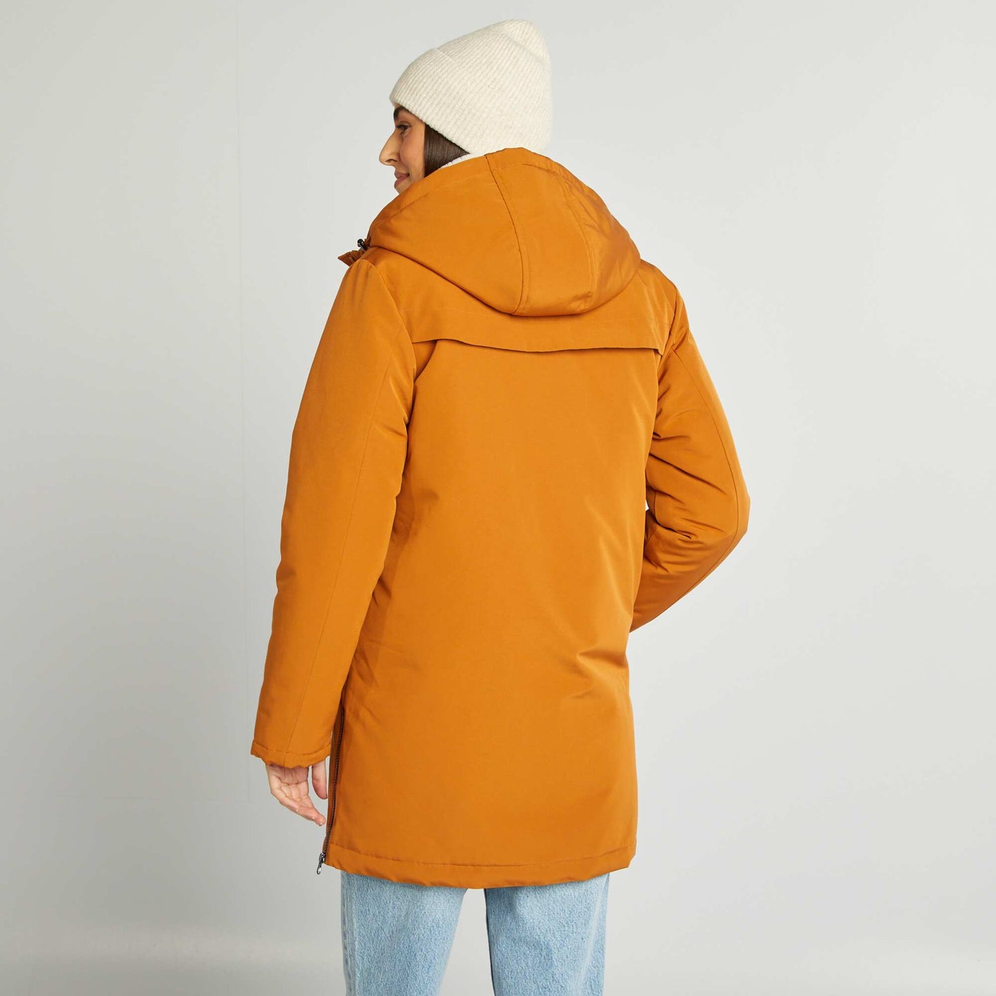 3-in-1 fur-lined parka BROWN