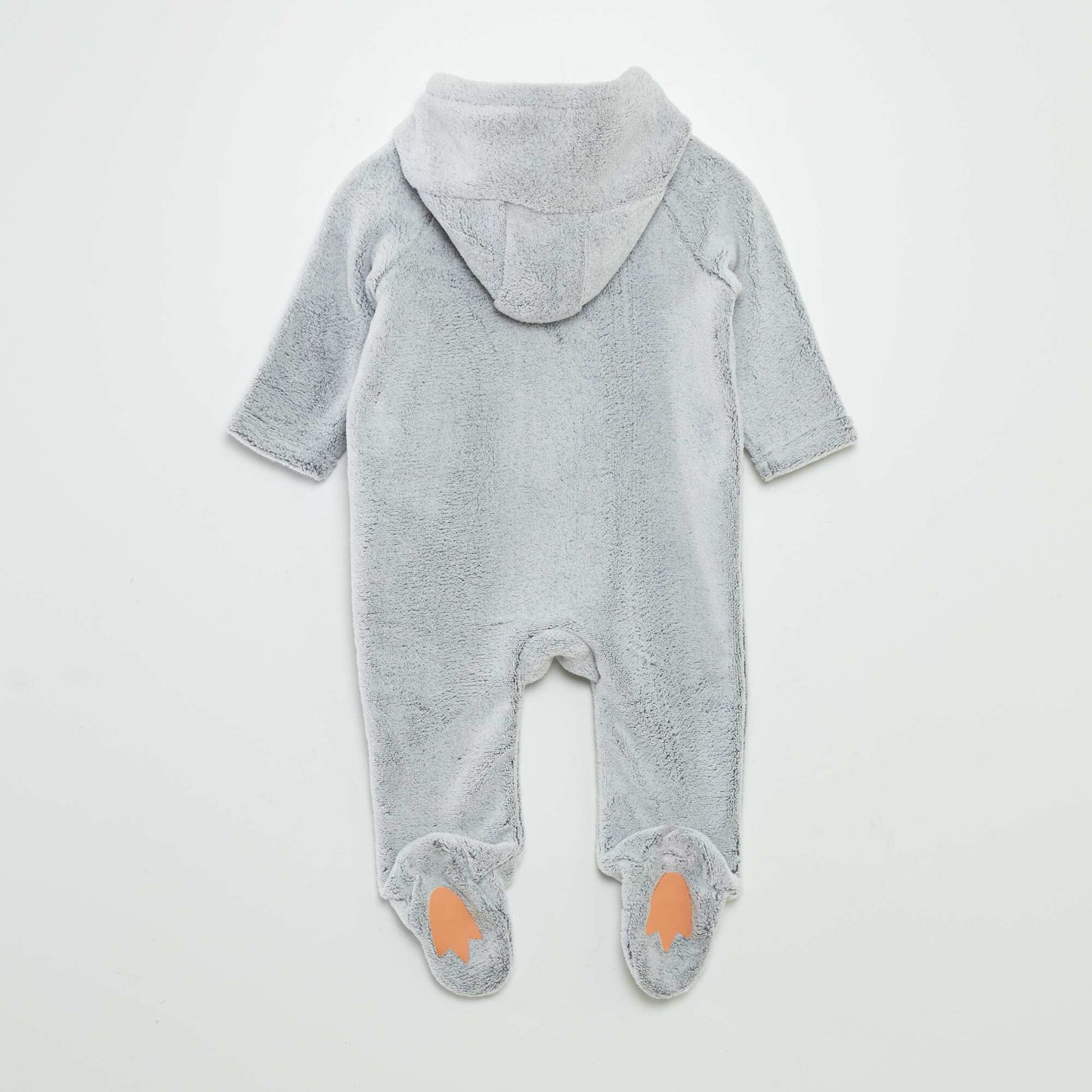 'Penguin' fleece onesie GREY