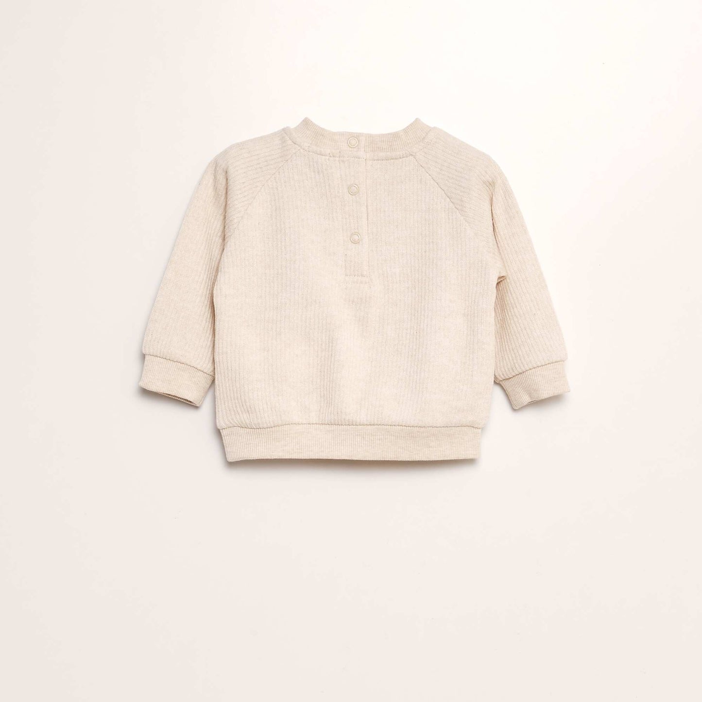 Ribbed knit set - 2-piece set BEIGE