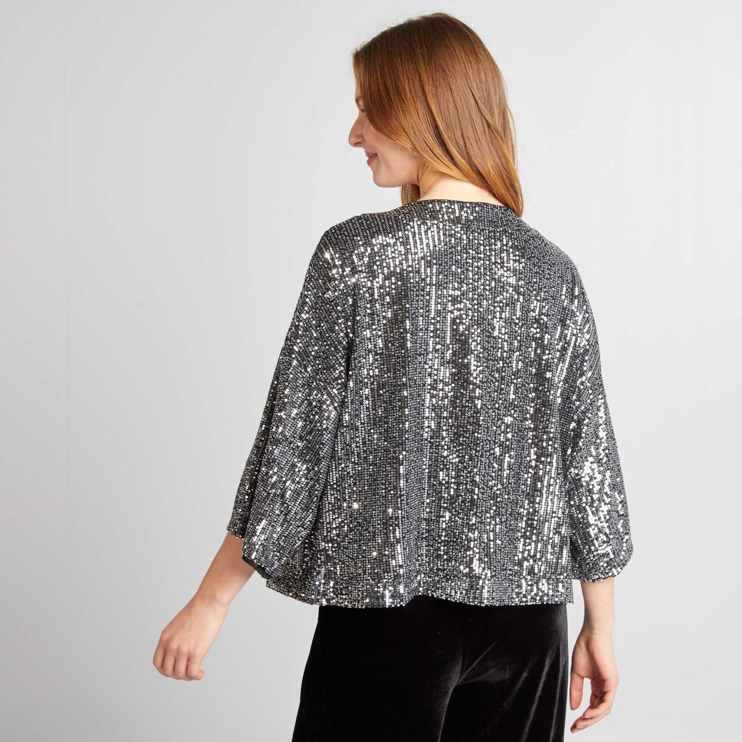 Sequined kimono GREY