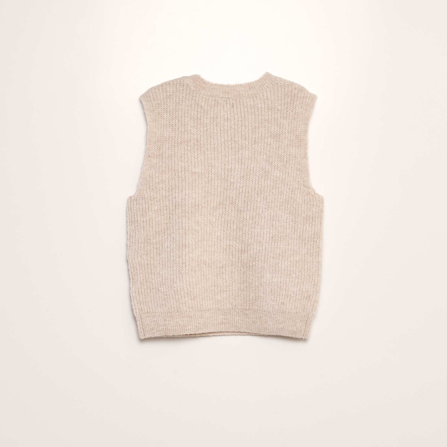 Knit tank top BEIGE