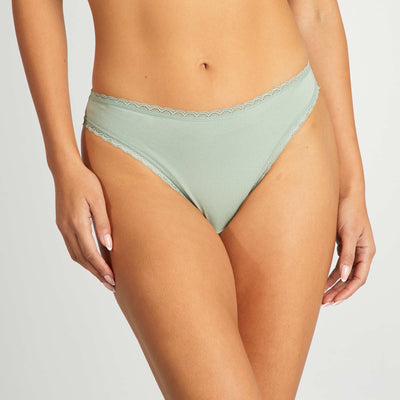 Pack of 2 cotton briefs GREEN