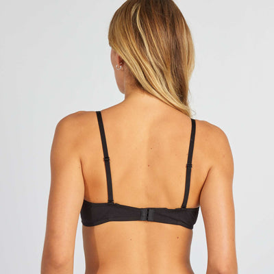 Non-padded triangle bra BLACK