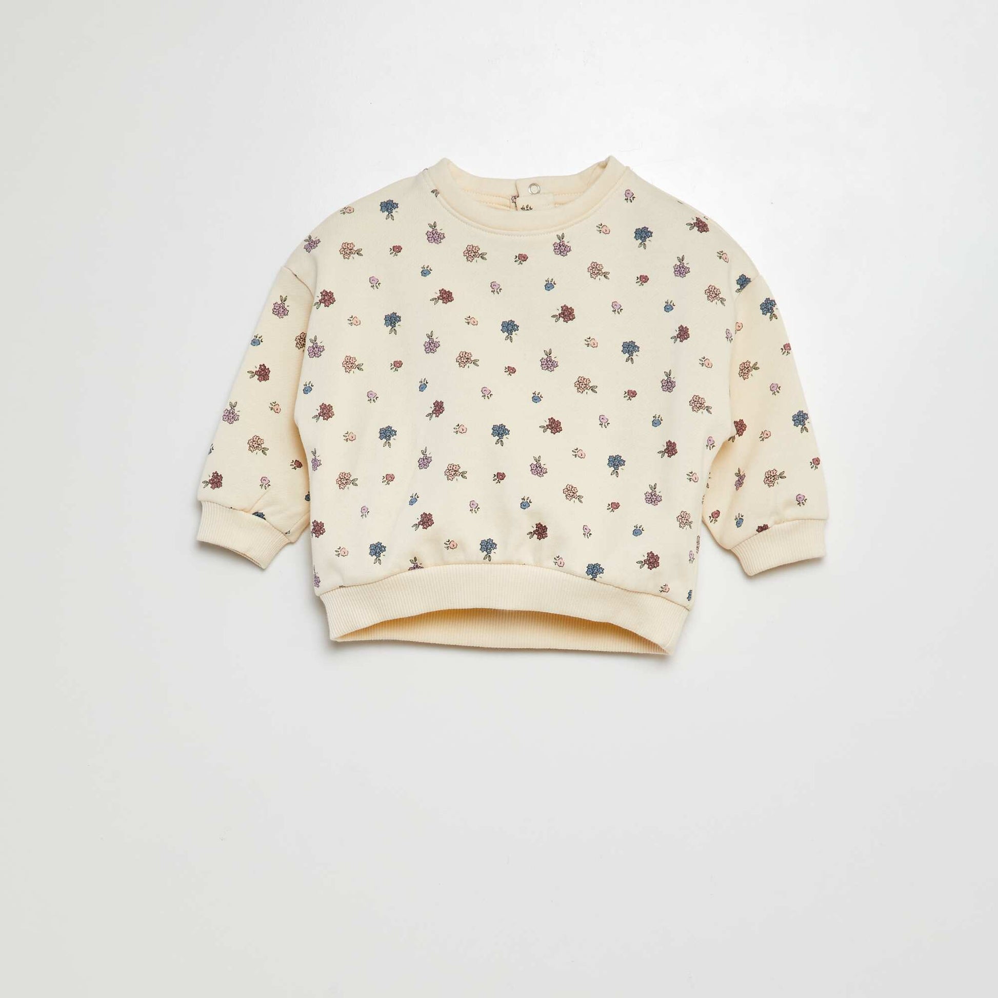 Printed sweatshirt WHITE