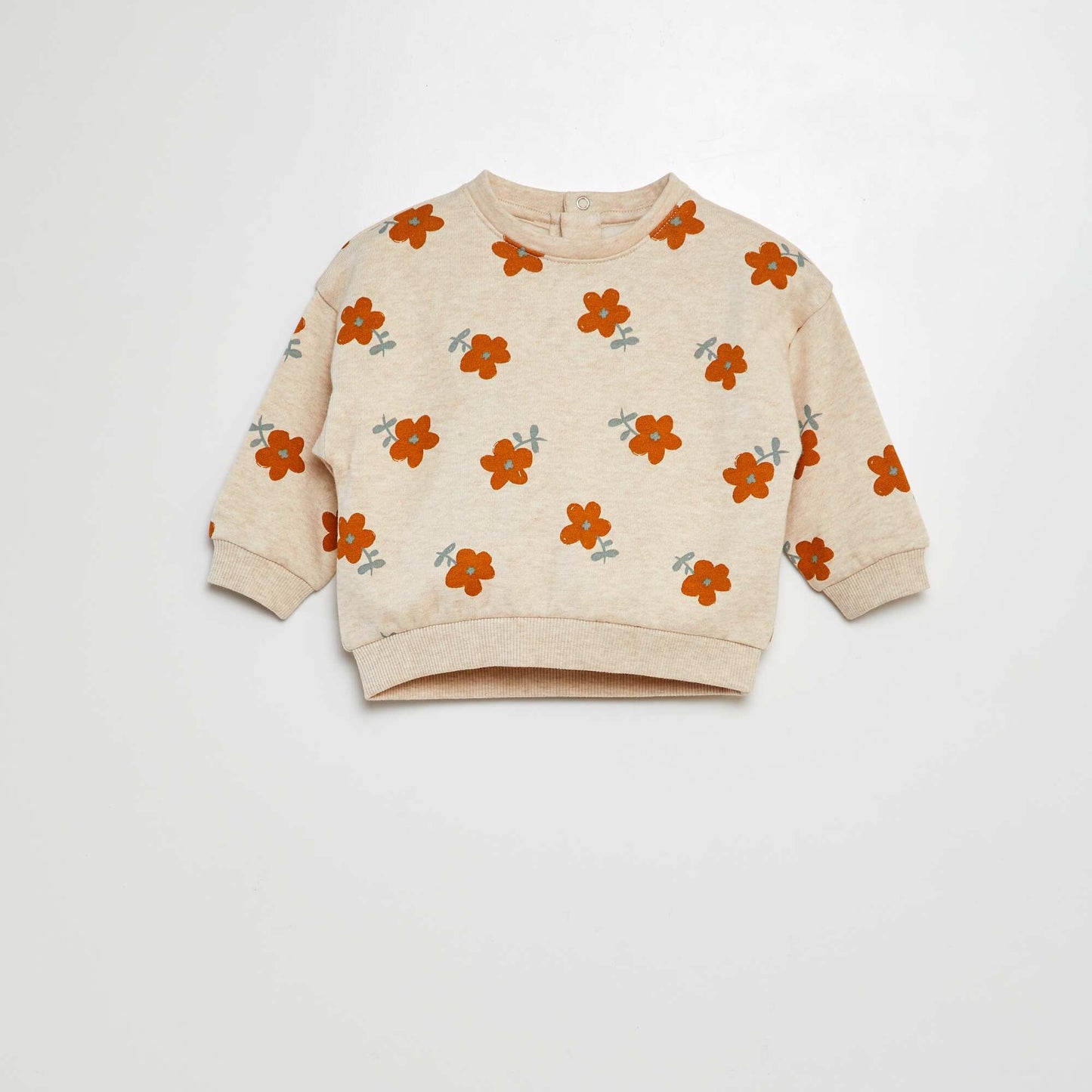 Printed sweatshirt BEIGE
