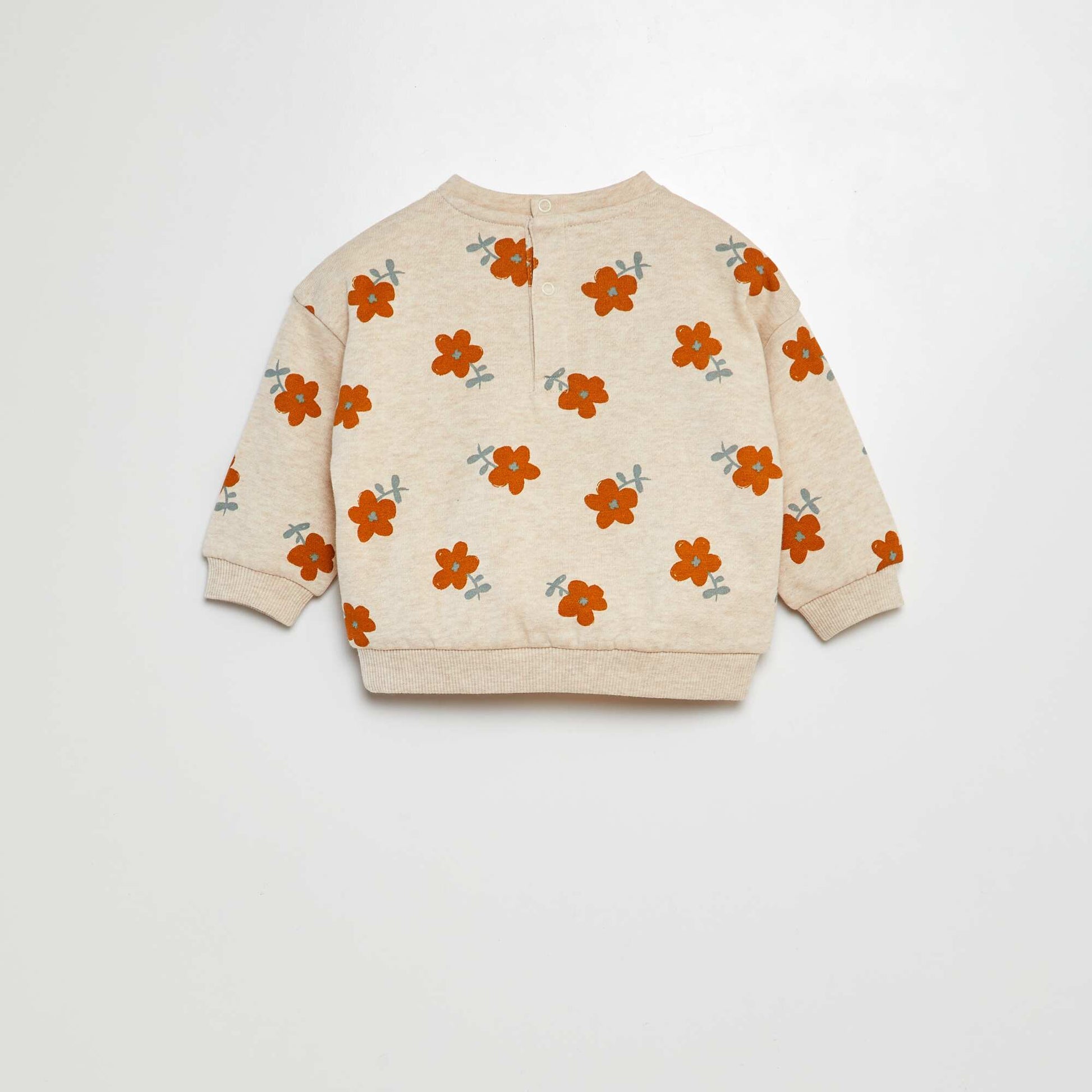 Printed sweatshirt BEIGE