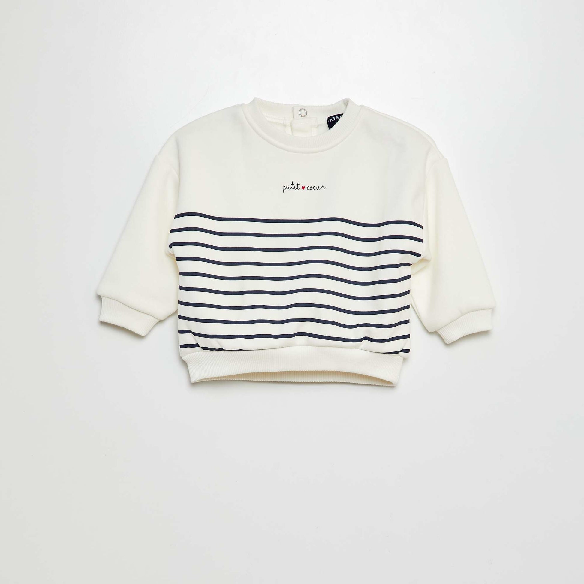 Printed sweatshirt WHITE