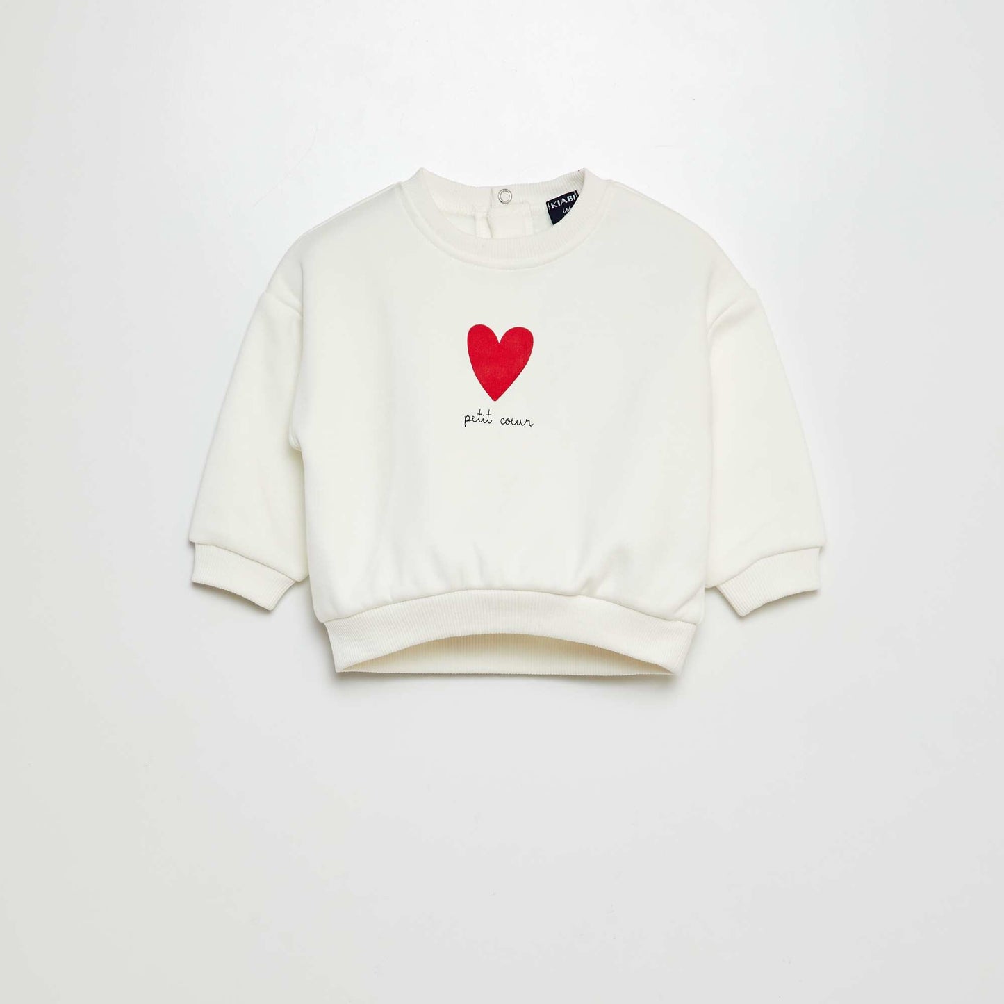 Printed sweatshirt WHITE