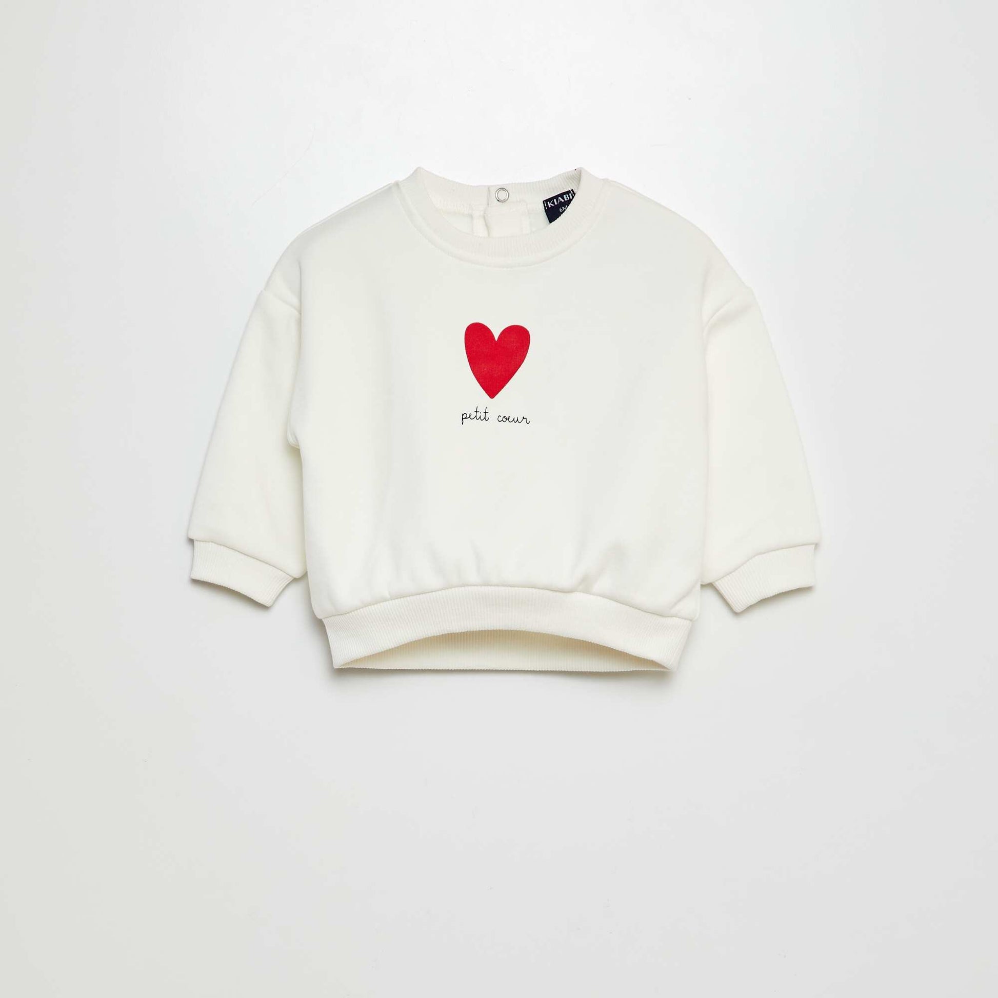 Printed sweatshirt WHITE