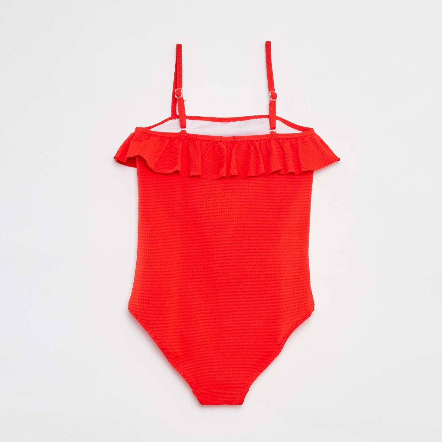 Swimsuit with ruffles - 1 piece RED
