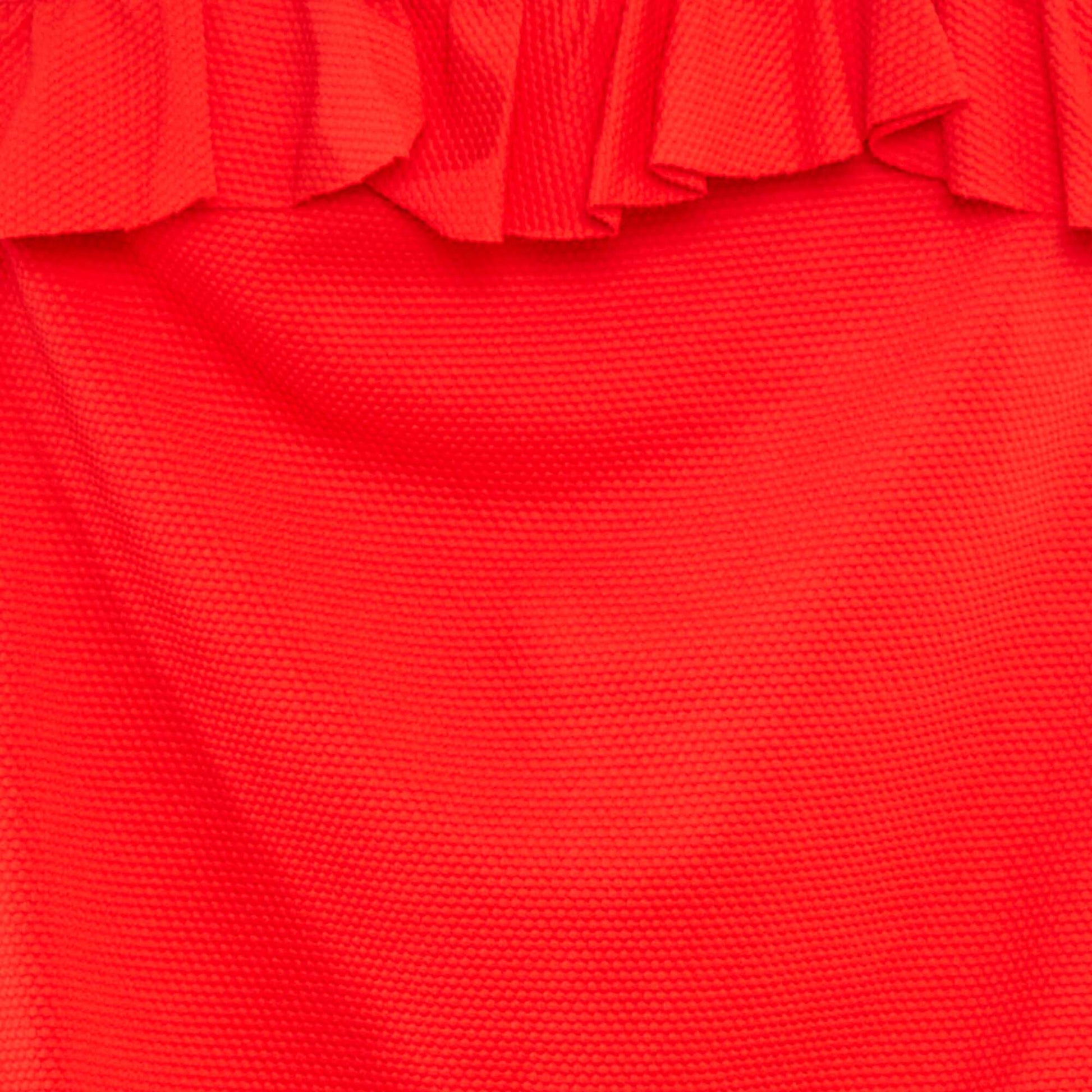 Swimsuit with ruffles - 1 piece RED