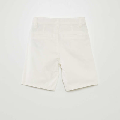 Chino Bermuda shorts WHITE