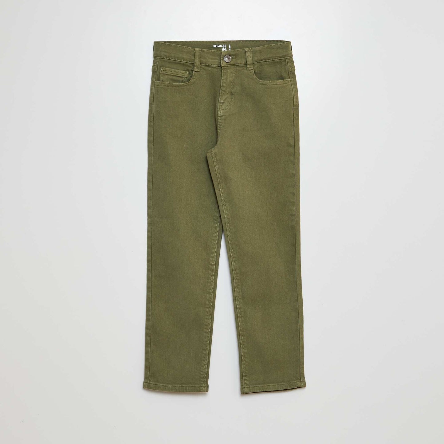 Regular-fit straight-leg jeans GREEN