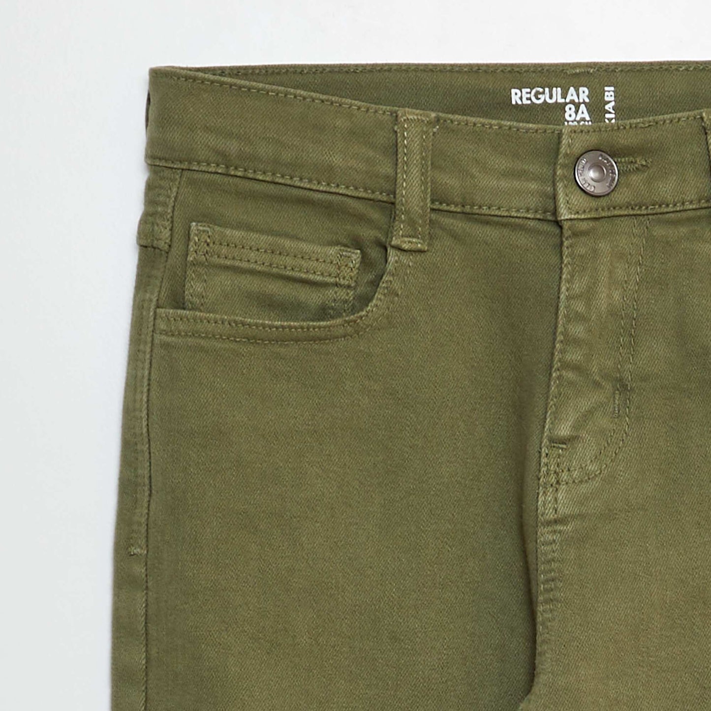 Regular-fit straight-leg jeans GREEN