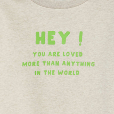 Printed round-neck sweatshirt GREY