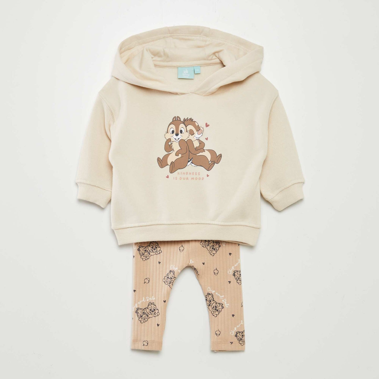 Disney Chip 'n' Dale hoodie and leggings set WHITE