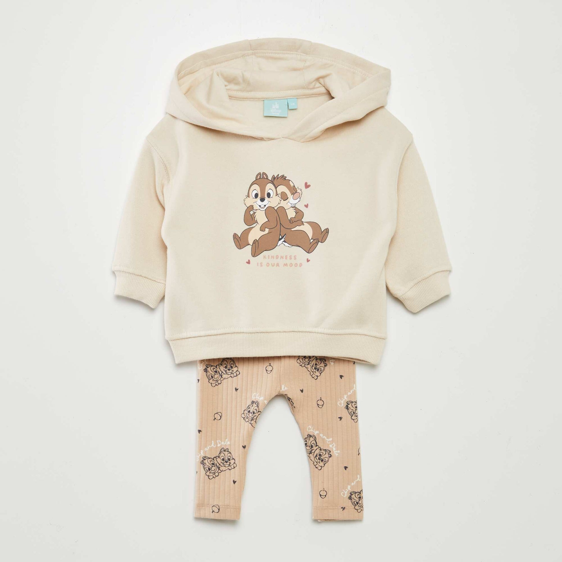 Disney Chip 'n' Dale hoodie and leggings set WHITE