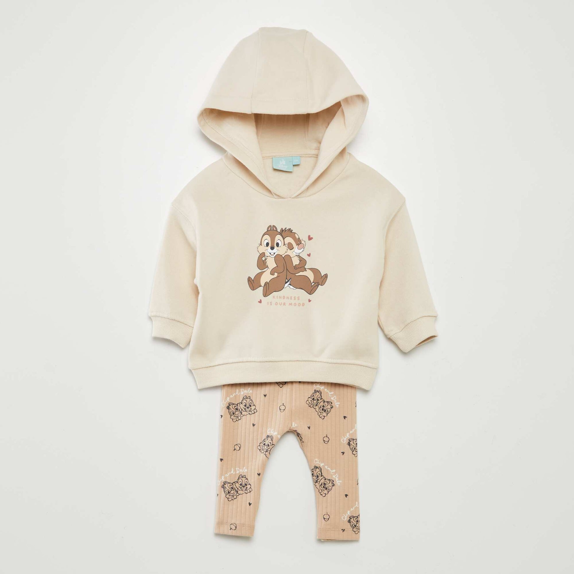 Disney Chip 'n' Dale hoodie and leggings set WHITE