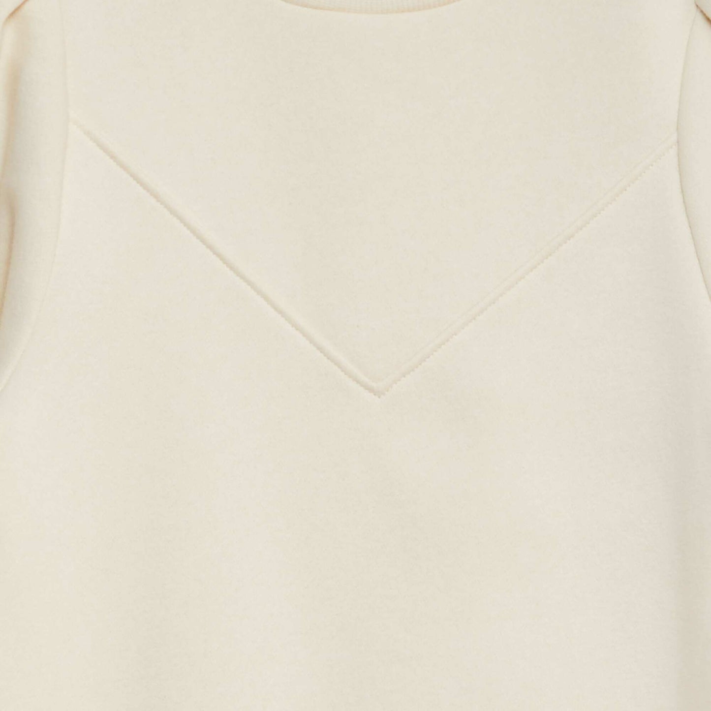 Plain sweatshirt dress WHITE