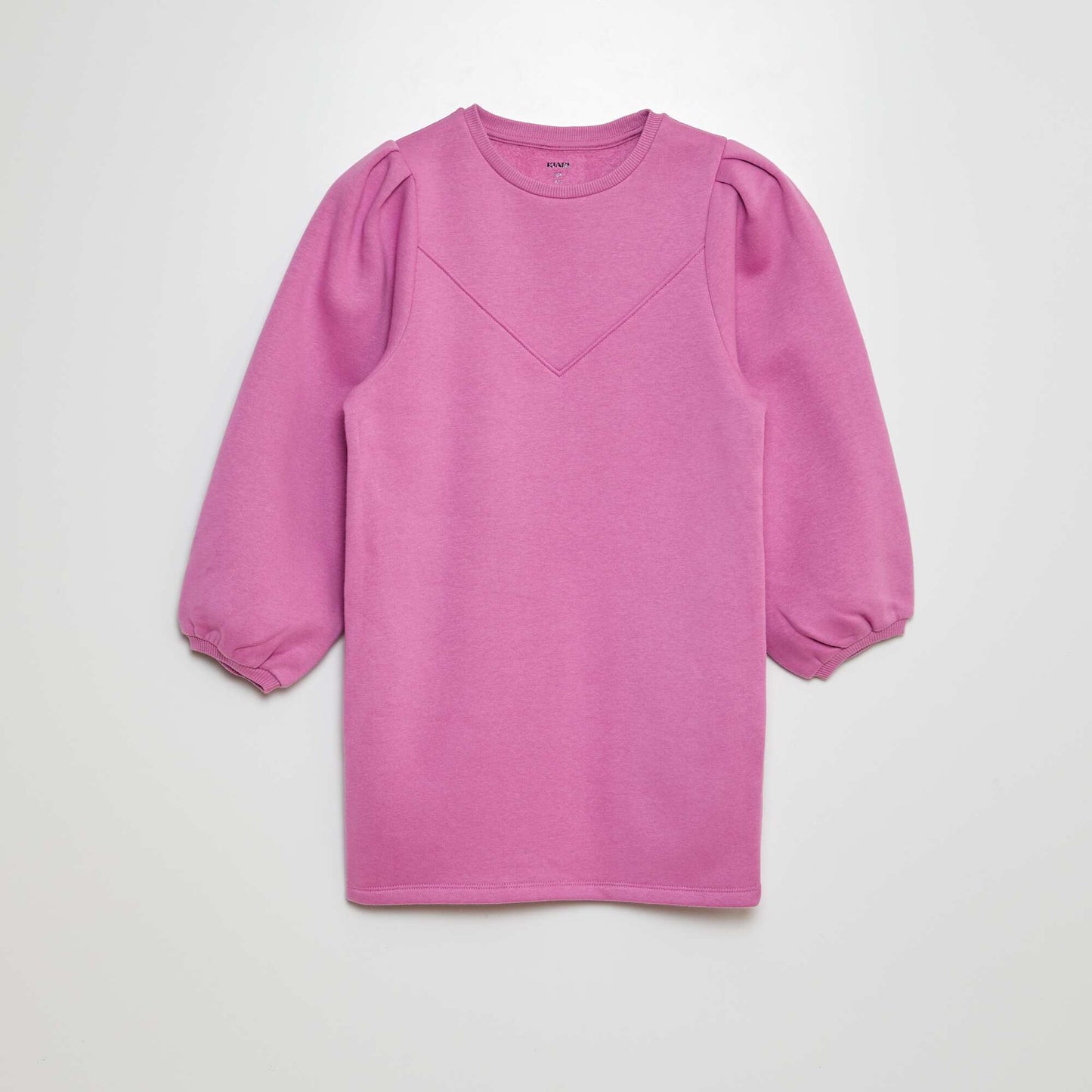 Plain sweatshirt dress PINK