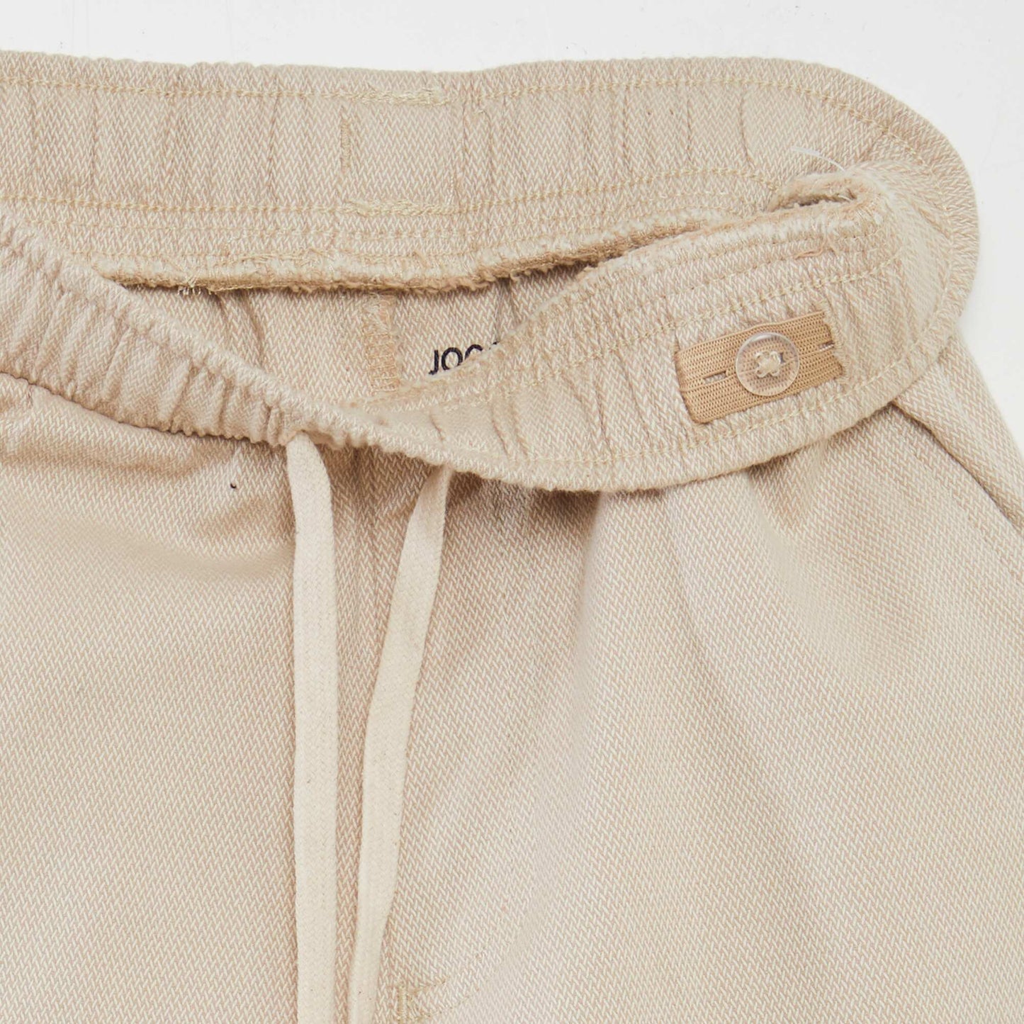 Herringbone trousers with flap pockets WHITE