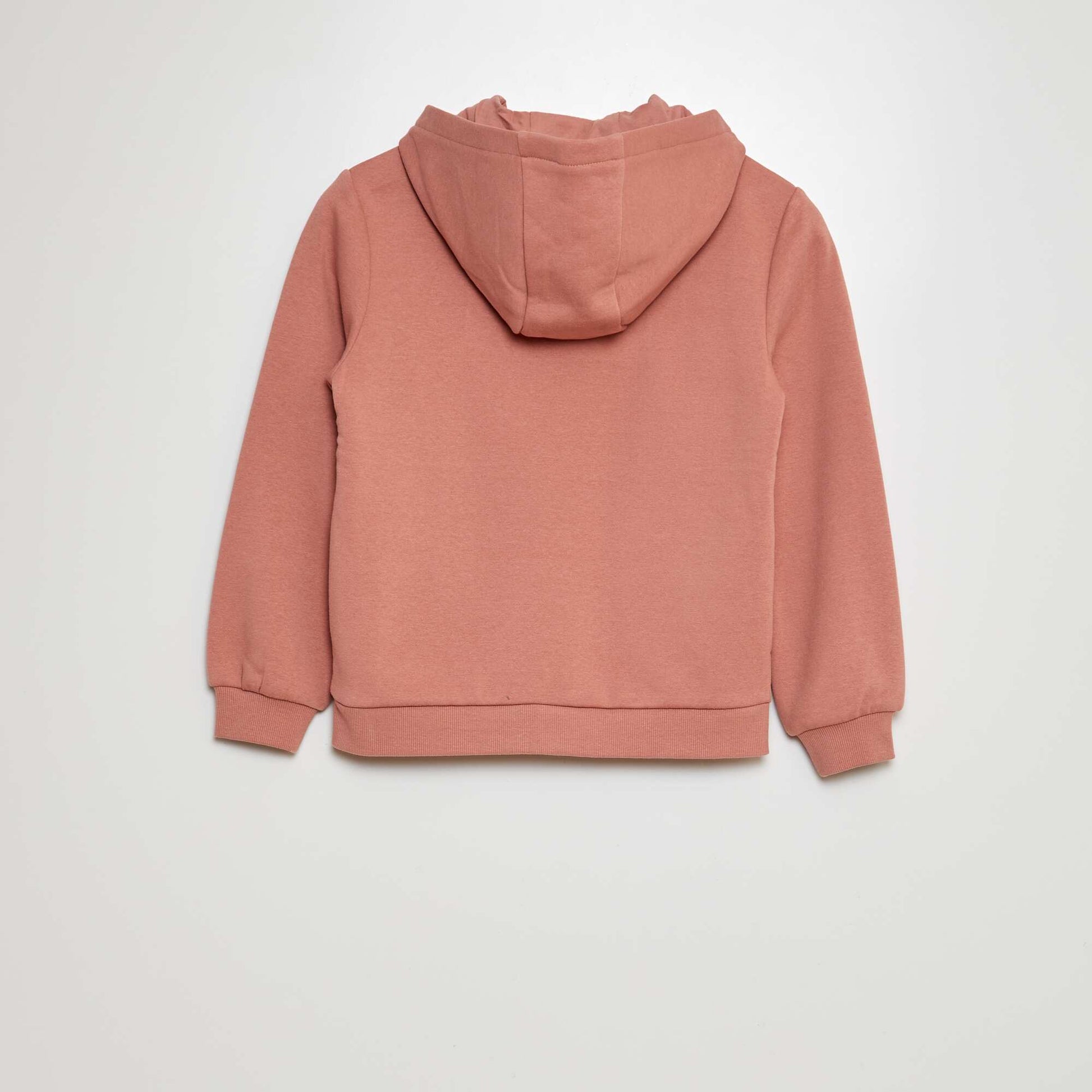 Zip-up hooded sweatshirt PINK