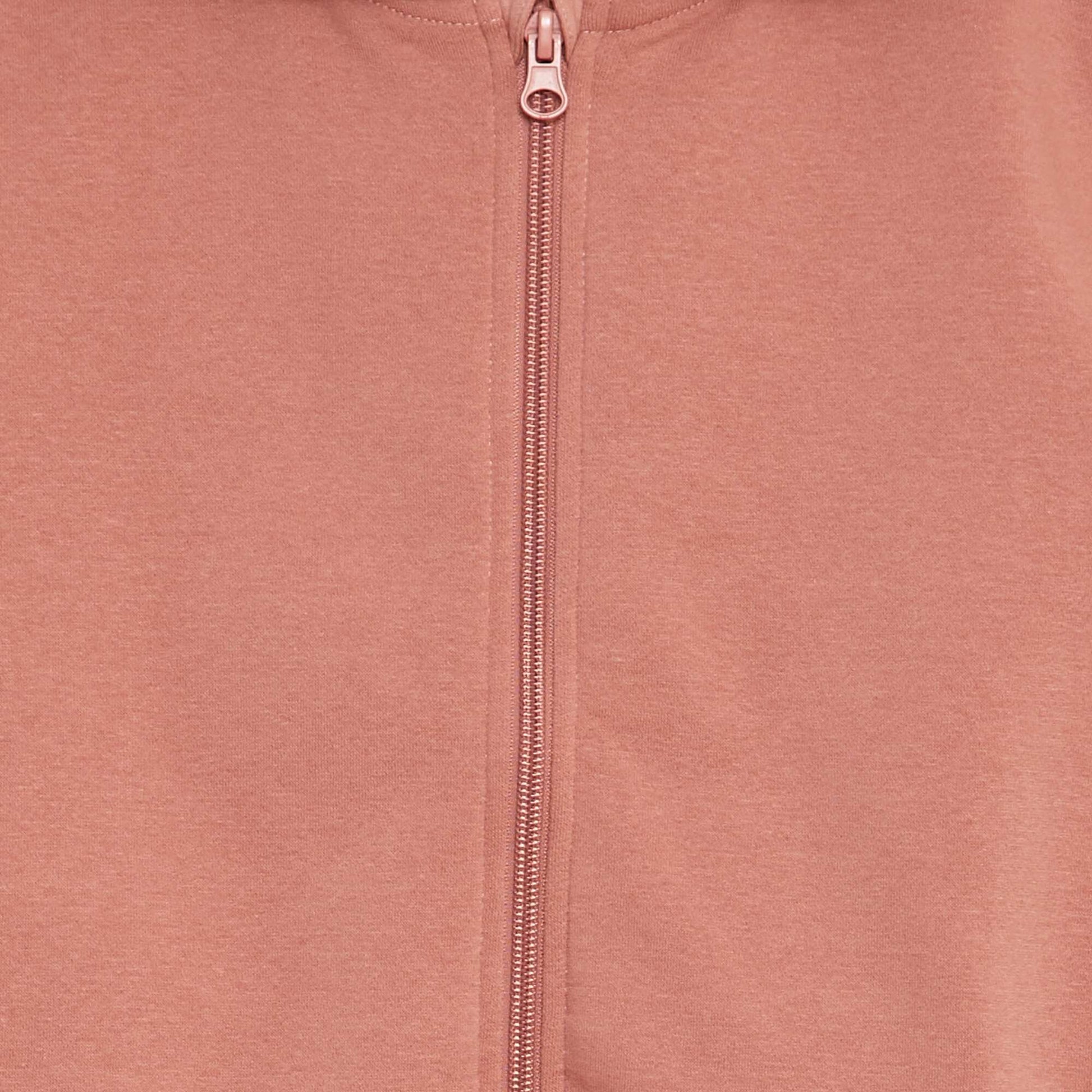 Zip-up hooded sweatshirt PINK