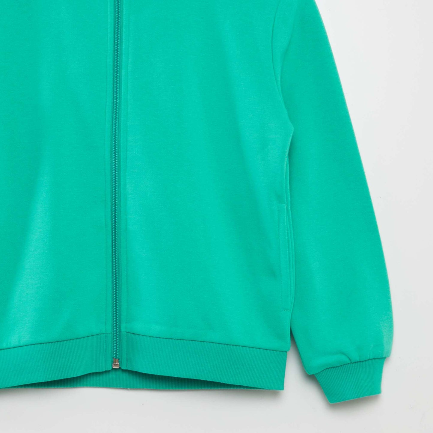 Zip-up hooded sweatshirt GREEN