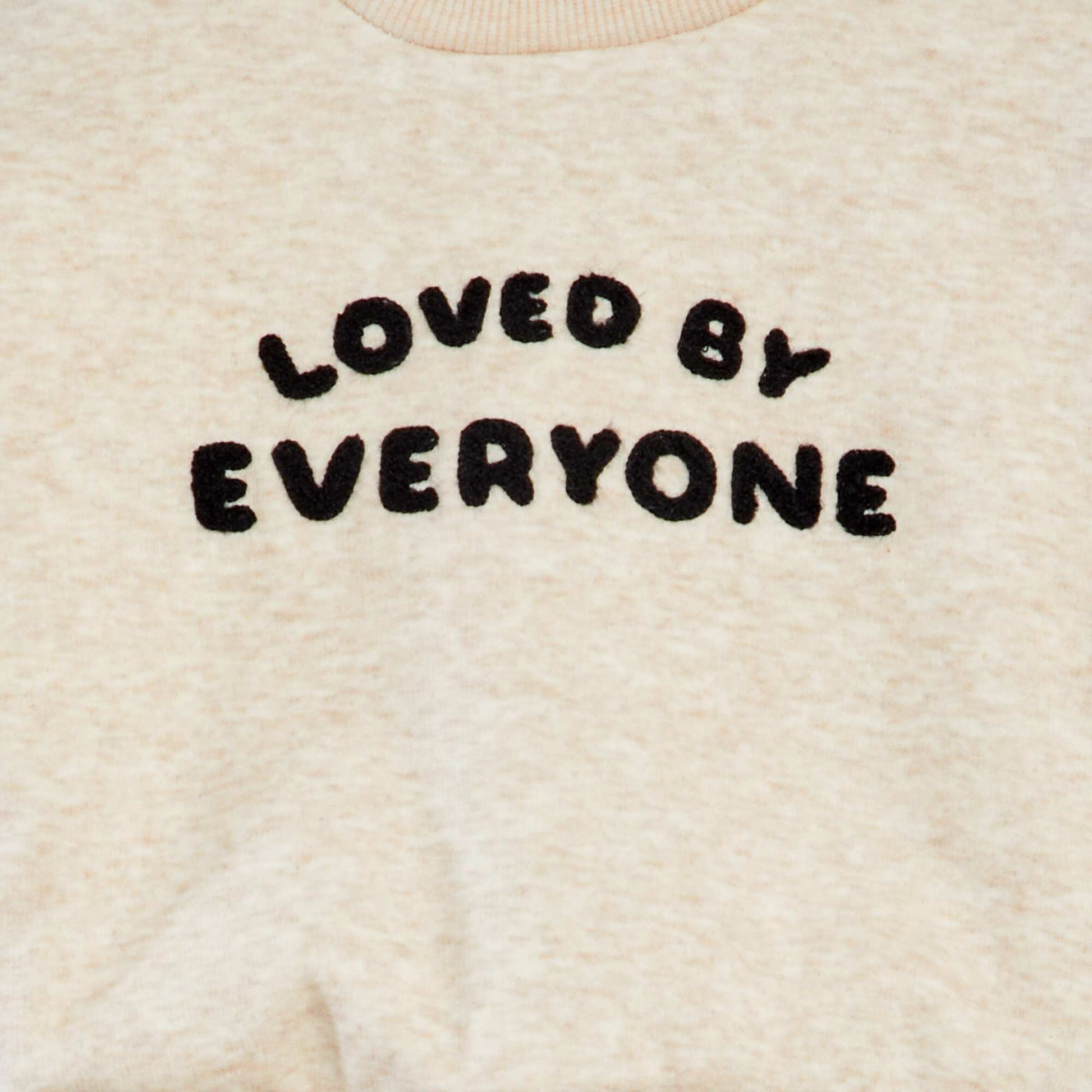 Sweatshirt fabric sweater BEIGE