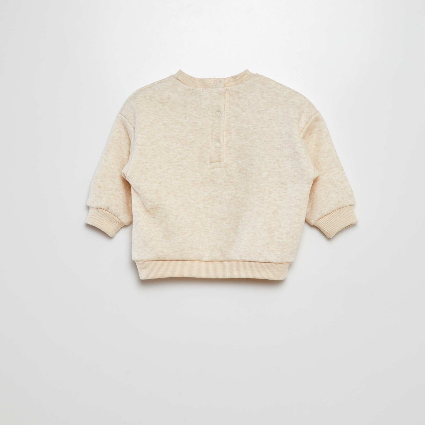Sweatshirt fabric sweater BEIGE