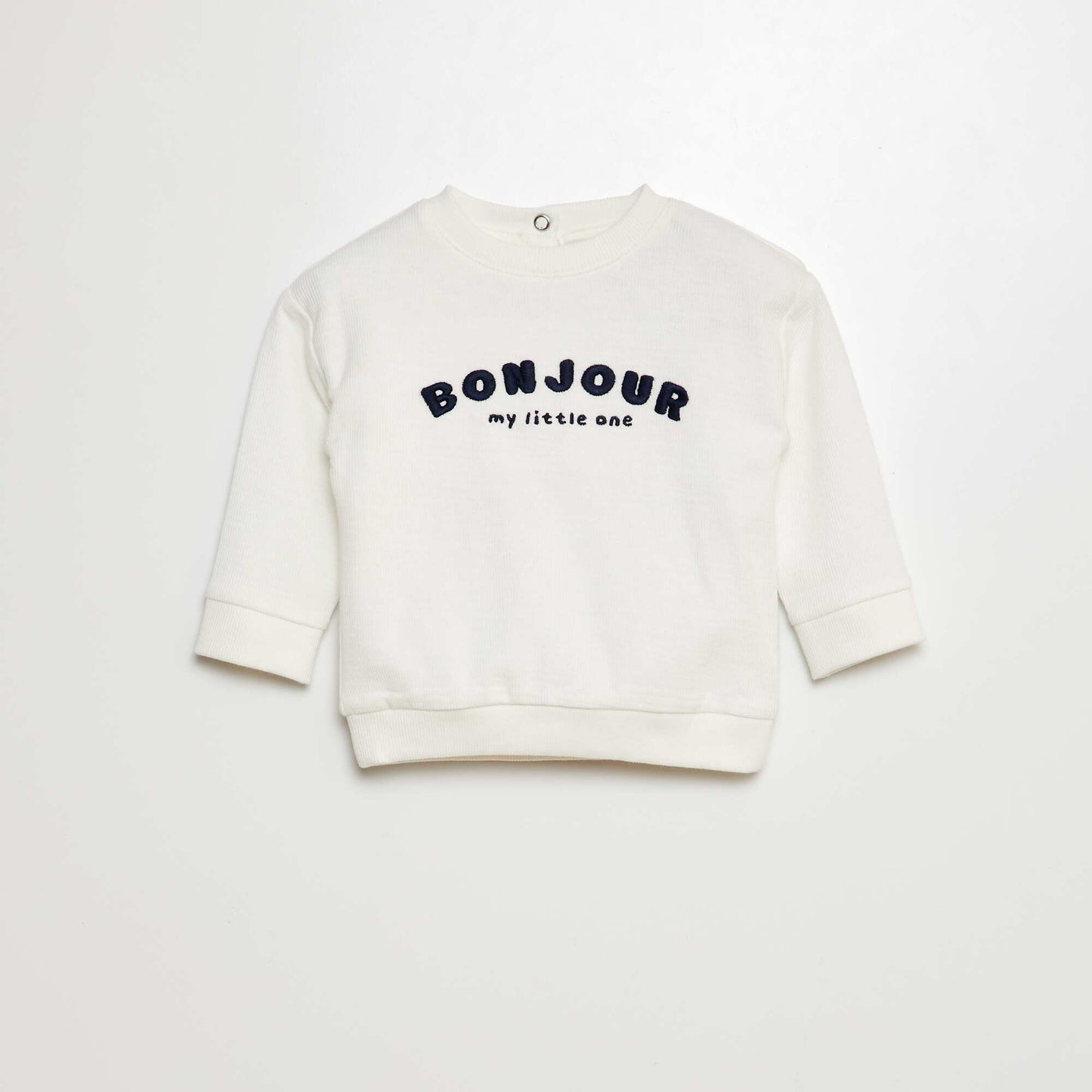 Interlock knit T-shirt WHITE
