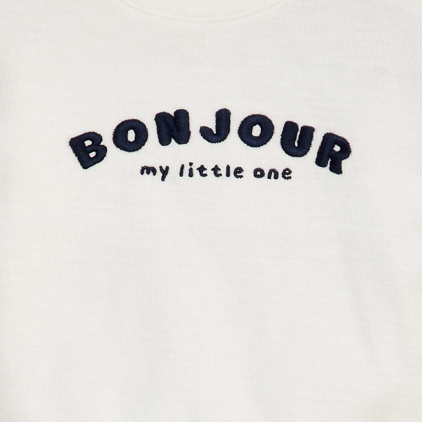 Interlock knit T-shirt WHITE