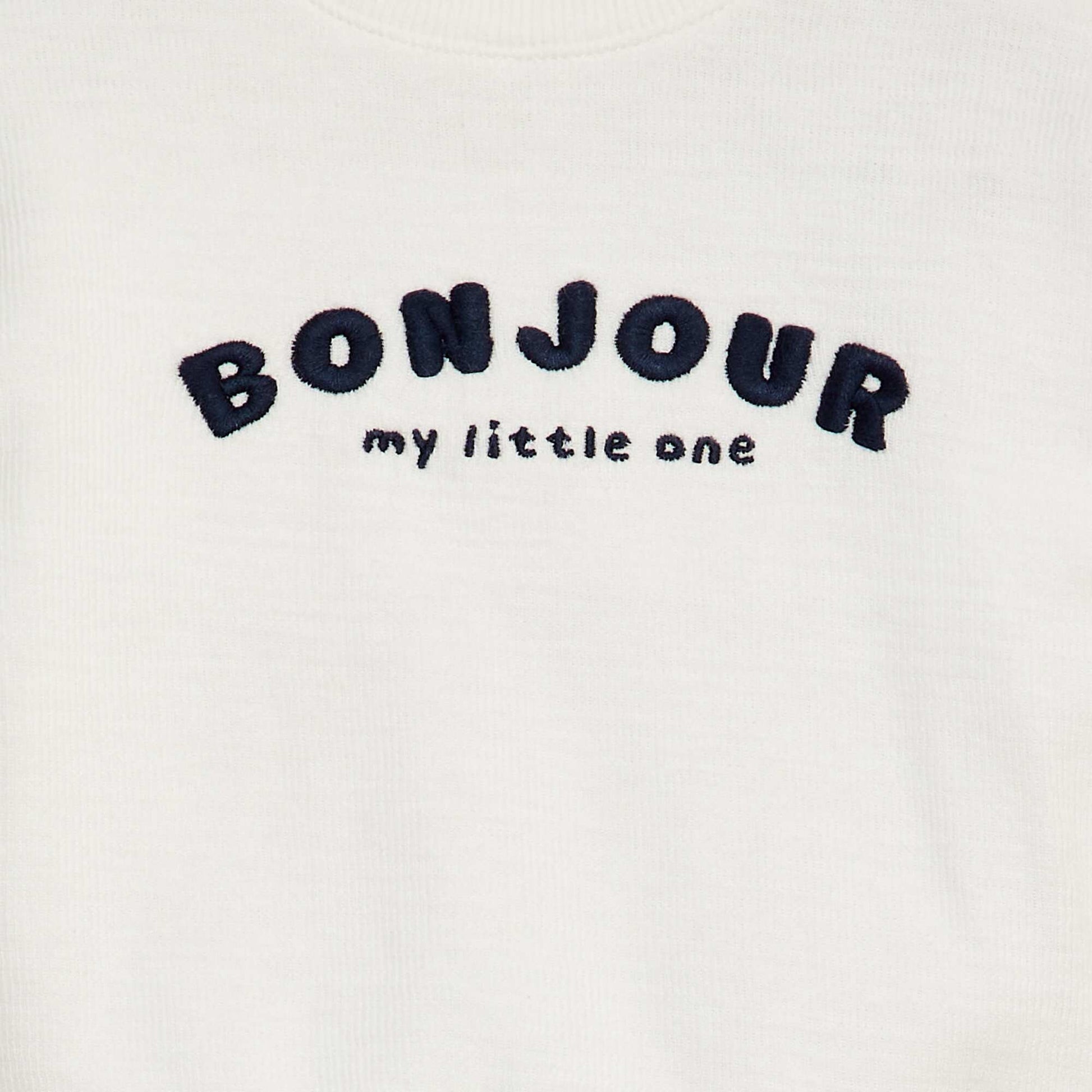 Interlock knit T-shirt WHITE