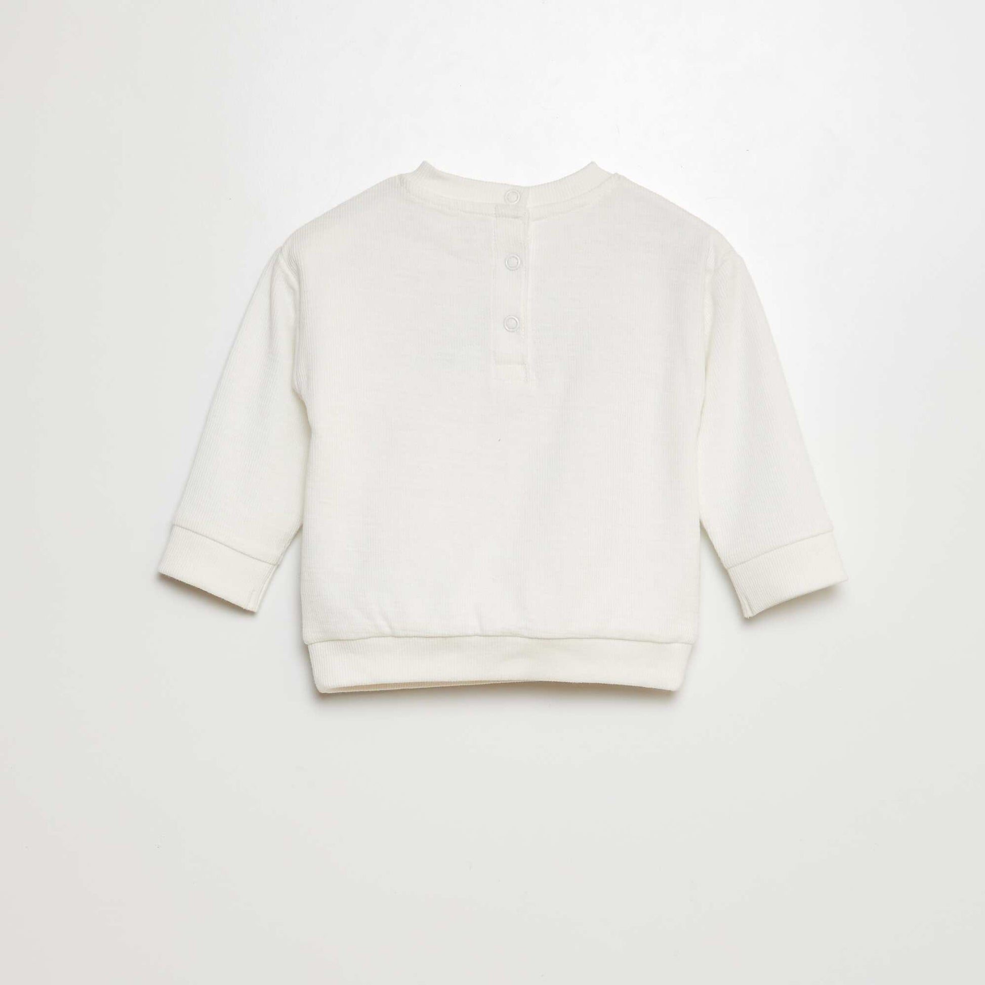 Interlock knit T-shirt WHITE
