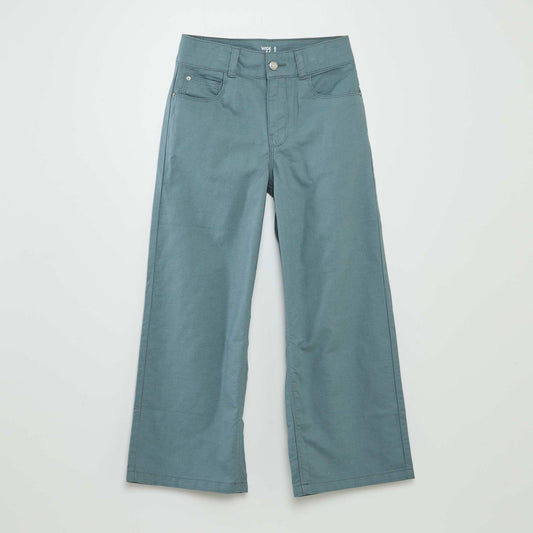 Wide-leg chinos BLUE