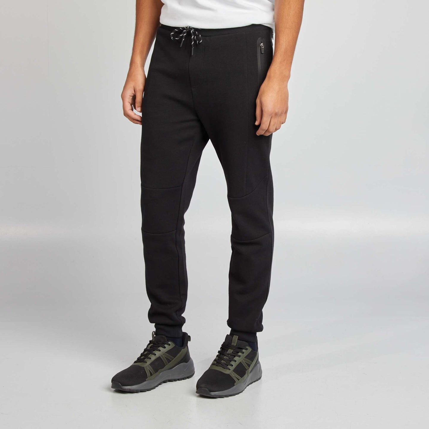 Knit joggers BLACK