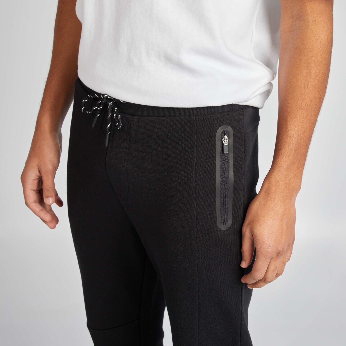 Knit joggers BLACK