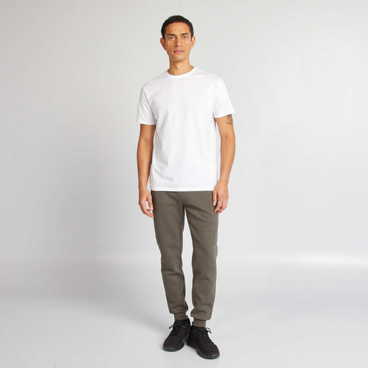 بنطال رياضي محبوك باللون الكاكي